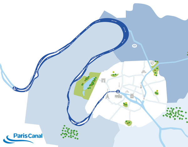 Itinéraire croisière Ile des Impressionnistes