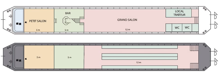 Plan du bateau le Canotier