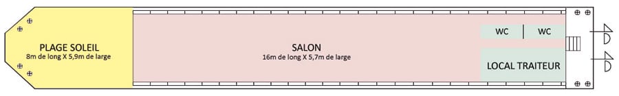 Plan du bateau guepe buissonnière