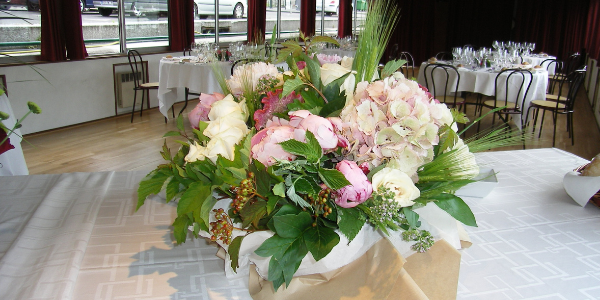 Centre de table fleurs